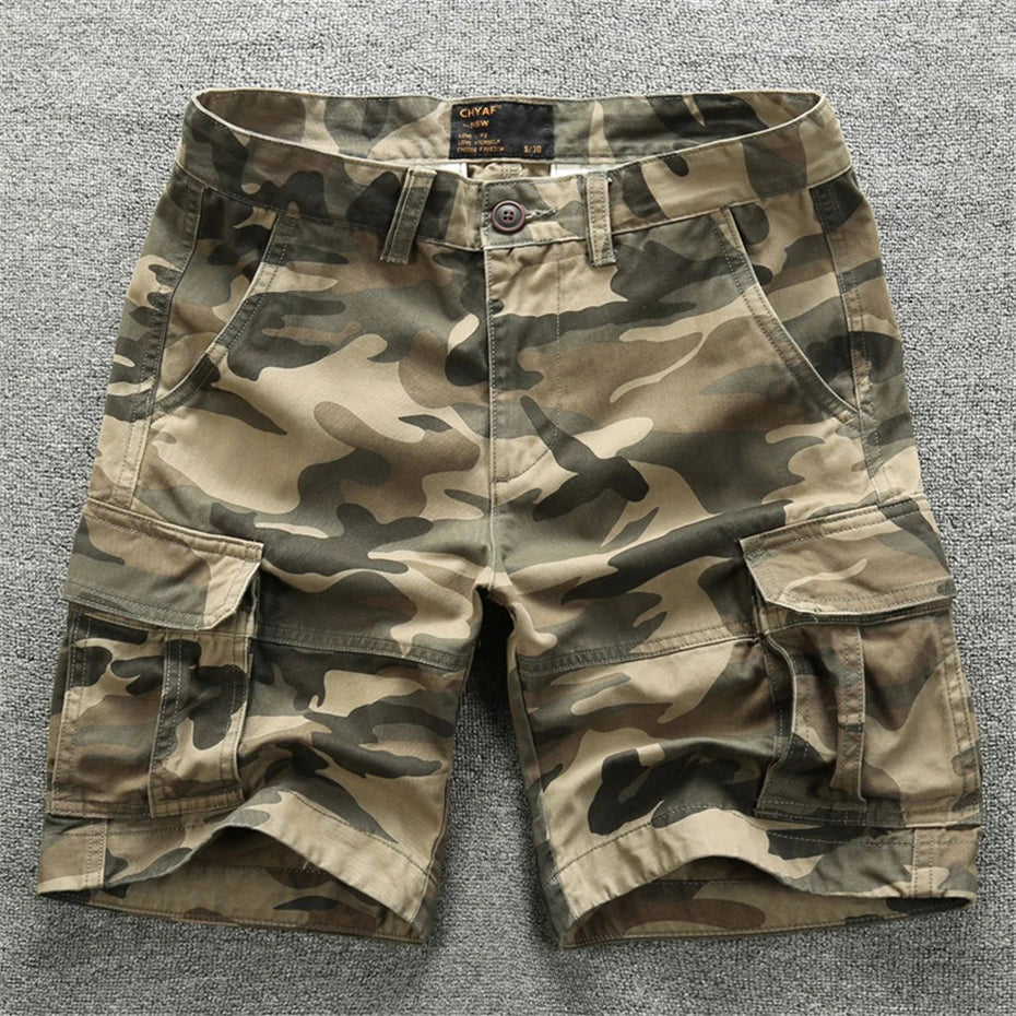 Camo Shorts Summer Cargo Shorts Men Fashion Camouflage Short Pants Male Tactics Bottoms