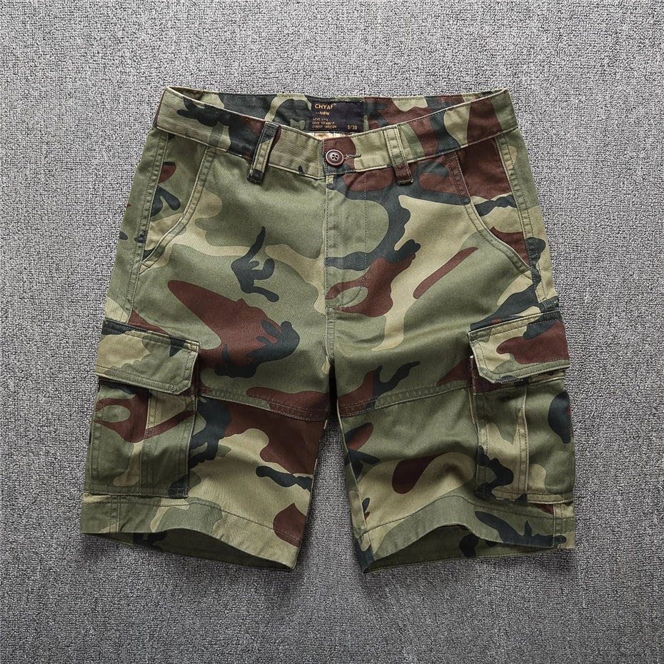 Camo Shorts Summer Cargo Shorts Men Fashion Camouflage Short Pants Male Tactics Bottoms