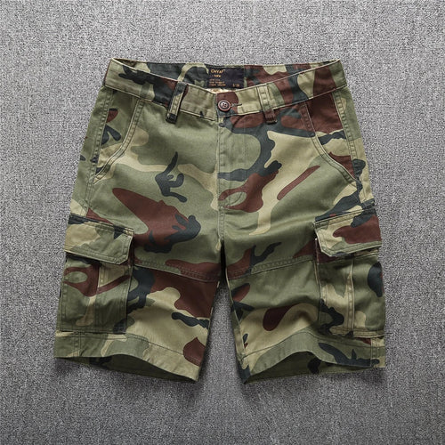 Camo Shorts Summer Cargo Shorts Men Fashion Camouflage Short Pants Male Tactics Bottoms